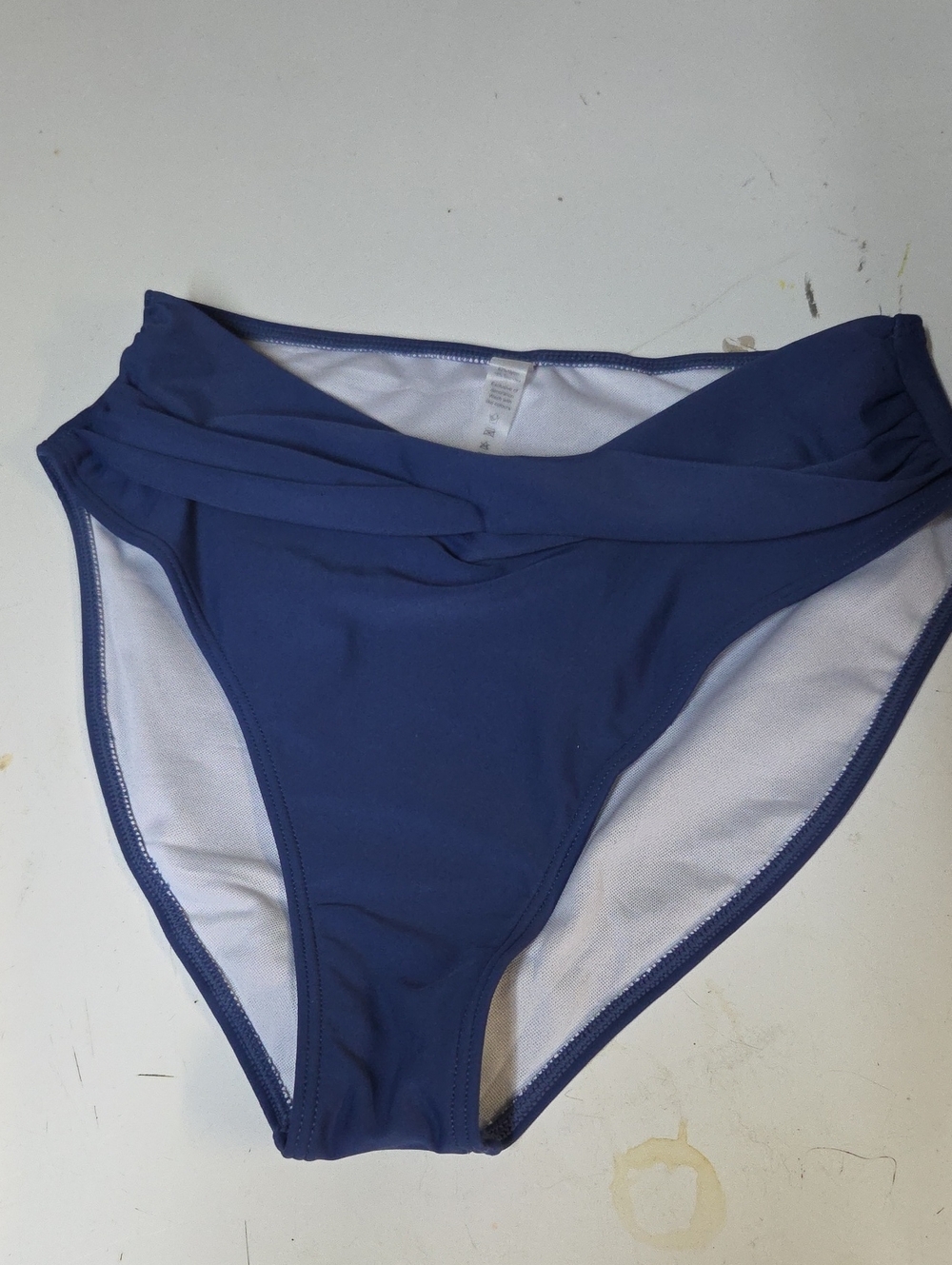 Classic High-Waist Women’s Swim Bottoms — Denim Blue Sz M ✨️5/$30